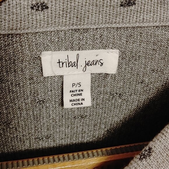 Attractive Tribal Jeans Polka dot Funnel Neck Sweater BNWT - Picture 2 of 6